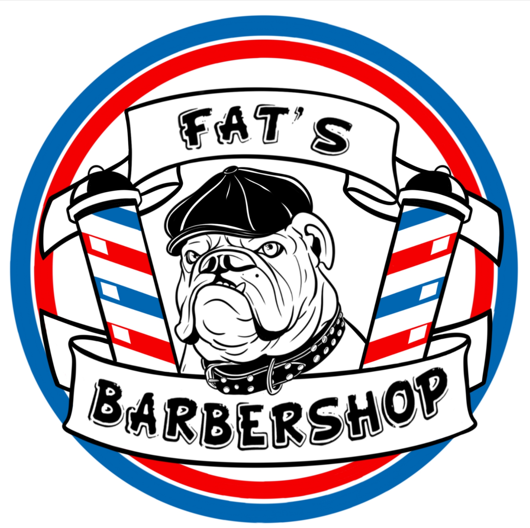 Fat's Barbershop Logo