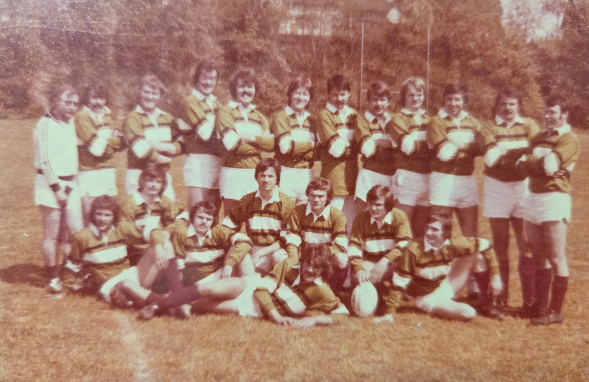 Mannschaftsfoto Rugby Club Hürth - 70er